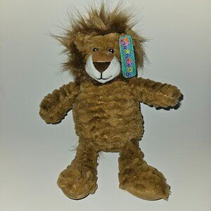 Plushology 2022 Lion Plush 9" Sitting Stuffed Animal Toy Sewn Eyes Soft w/TAG